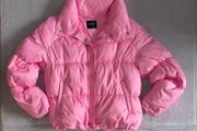 Bubblegum pink Guess Los Angeles puffer jacket Size M