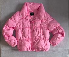 Bubblegum pink Guess Los Angeles puffer jacket Size M