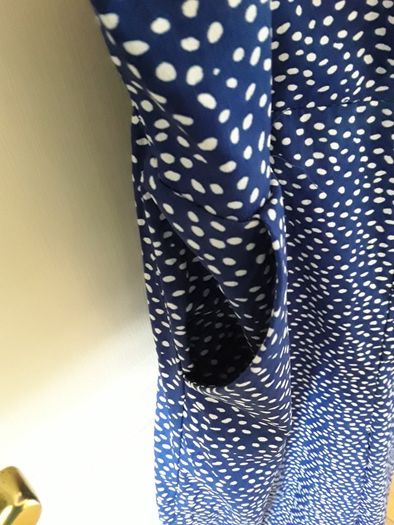 Navy Blue polka dot jumpsuit 12-13yr with pockets
