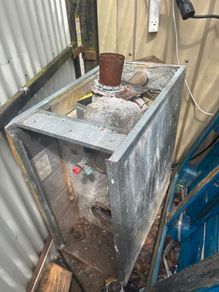 Scrap oil boiler
