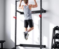 Multifunctional Squat Rack Folding Power Cage, Wall-Mounted 545KG Capacity