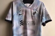 Nike Liverpool FC Away Shirt 2022/23 White Wavy Pattern
