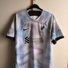 Nike Liverpool FC Away Shirt 2022/23 White Wavy Pattern