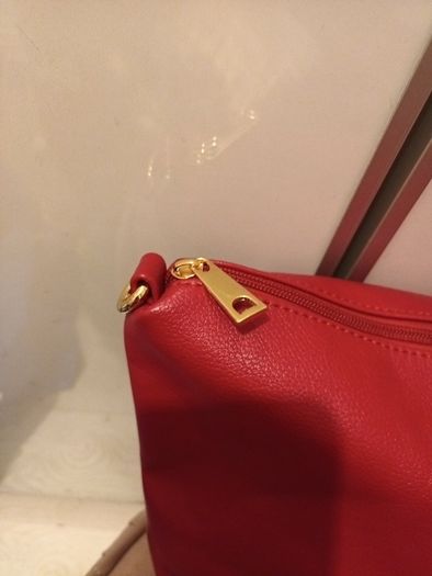 Red handbag
