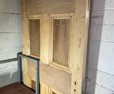 door late victorian 4 panel solid wood door 1880