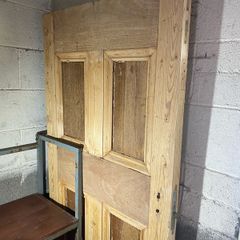 door late victorian 4 panel solid wood door 1880
