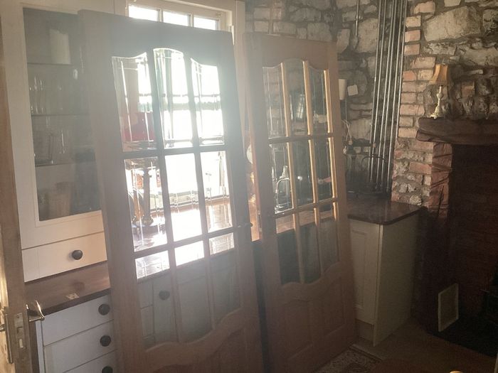 Pair of Solid Timber Internal French/Double Doors