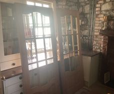 Pair of Solid Timber Internal French/Double Doors