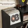 Large Record Player Stand, Turntable Stand with Storage, Vinyl Holder with Display Area, Record Player Table Holds Up to 450 Albums, Record Holder for Music Room Living Room Image 4