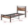 3ft Single Bed Frame with Storage Headboard Image 7