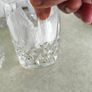 Multi-Purpose Crystal Beverage Tumbler Drinking Glass Set of 5 not stamped.. Image 2