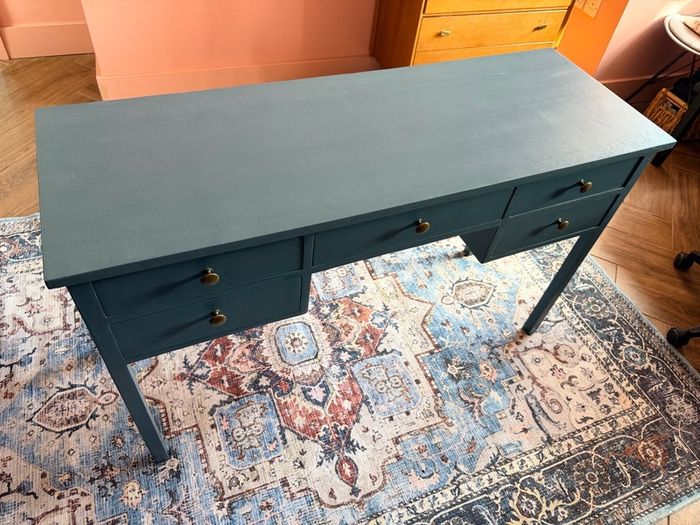 Vintage Style Painted Console Table / Writing Desk