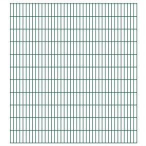 2D Garden Fence Panels 2.008x2.23 m 32 m (Total Length) Green