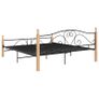 Bed Frame Black Metal 180x200 cm Image 4