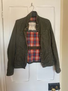 Abercrombie light khaki/dark green jacket