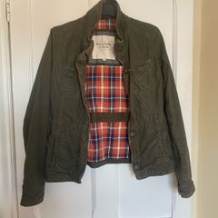 Abercrombie light khaki/dark green jacket