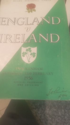 Rare Irish Rugby Programmes