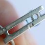 Vintage 925 Sterling Silver Pendant with Blue Stone on chain Image 6