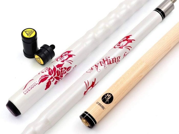 58" 21oz Maple Pool Cue Stick 13mm tips, Very Nice Grip, with Joint Protector/Shaft Protector MULTIPLE COLOURS AVAILABLE (FREE POSTAGE)