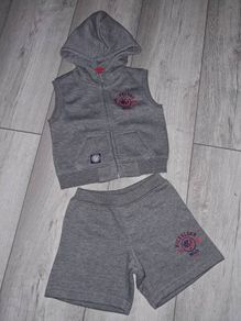 x2 Bundle - Brand New Nickelson Hooded Gillet & Shorts - Size - 6-9 Months - RRP - 38.99