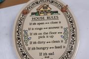 House rules plaque