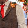 3 beautiful autumnal coloured boutonnieres Image 4