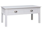 Coffee Table White 100x50x45 cm Wood