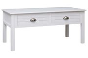 Coffee Table White 100x50x45 cm Wood