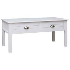 Coffee Table White 100x50x45 cm Wood
