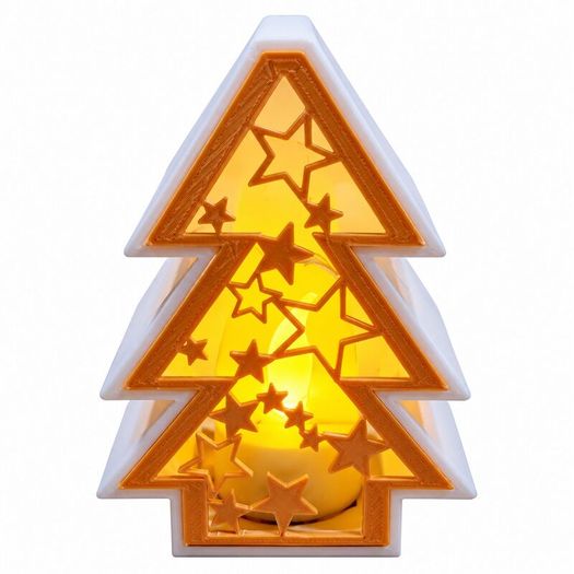 Christmas Tea Light Lanterns, Tree, Star or Snowflake 3D
