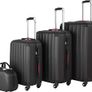 4-Piece Travel Suitcase Set with Removable Wheels 360, Robust Hard Shell Suitcase with Security Combination Lock, Large and Stackable Suitcase, Trolley Hand Luggage Image 5