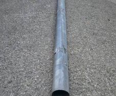 Galvanised pole
