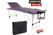 Portable Massage Table Folding Spa Beauty Therapy Bed Purple