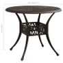 Garden Table Bronze 90x90x74 cm Cast Aluminium Image 6