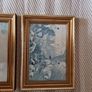 Four gold frames with horses hunting prints Image 2