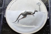 Australia 2013 1 Dollar Kangaroo in Outback - F15 Privy 1oz Silver  Proof coin