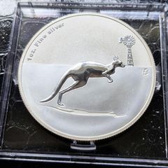 Australia 2013 1 Dollar Kangaroo in Outback - F15 Privy 1oz Silver  Proof coin