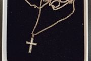 Sterling silver chain with cross