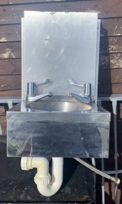 Small stainless Steel catering sink