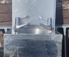 Small stainless Steel catering sink