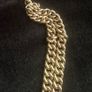 Vintage 9ct Rose gold double Albert flat curb link bracelet 55.5 grams Image 4
