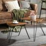Set of 2 Side Tables, Nesting Tables, End Tables, for Living Room, Dining Room, Bedroom, Industrial Style, Rustic Brown and Black (FREE POSTAGE) Image 5
