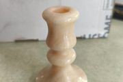 Single candle holder Genuine Solid Onyx Hand made in Crete-Greece