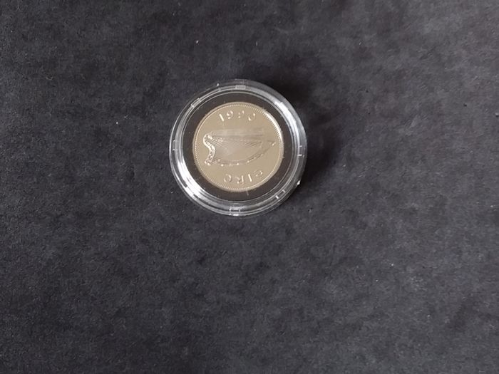Official Irish Cupro-Nickel Proof, One Pound Coin - Boxed with Certificate