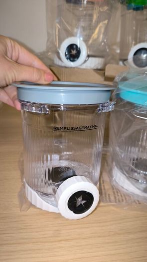 Pack of 4 Replacement Pint Containers for Ninja Swirl CREAMi NC701EU