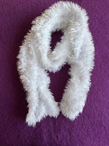 Scarf - White Fluffy