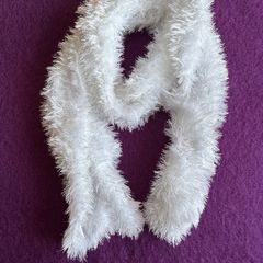 Scarf - White Fluffy