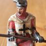Scheich Knight Archer Kneeling Plus Berliner Zinn Figure. Both In Good Condition.  See Photos For Same. Image 4