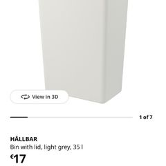 New ikea bin Hallbar