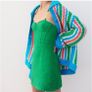 Zara Green chain strap mini dress Size L BNWT Image 4